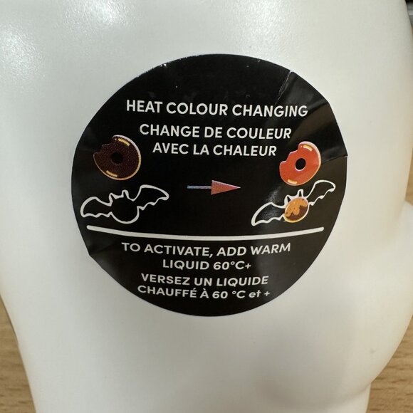 Tim Hortons 2024 Halloween Collectible Ghost Mug Color Changing Donut And Bats - Picture 3 of 5